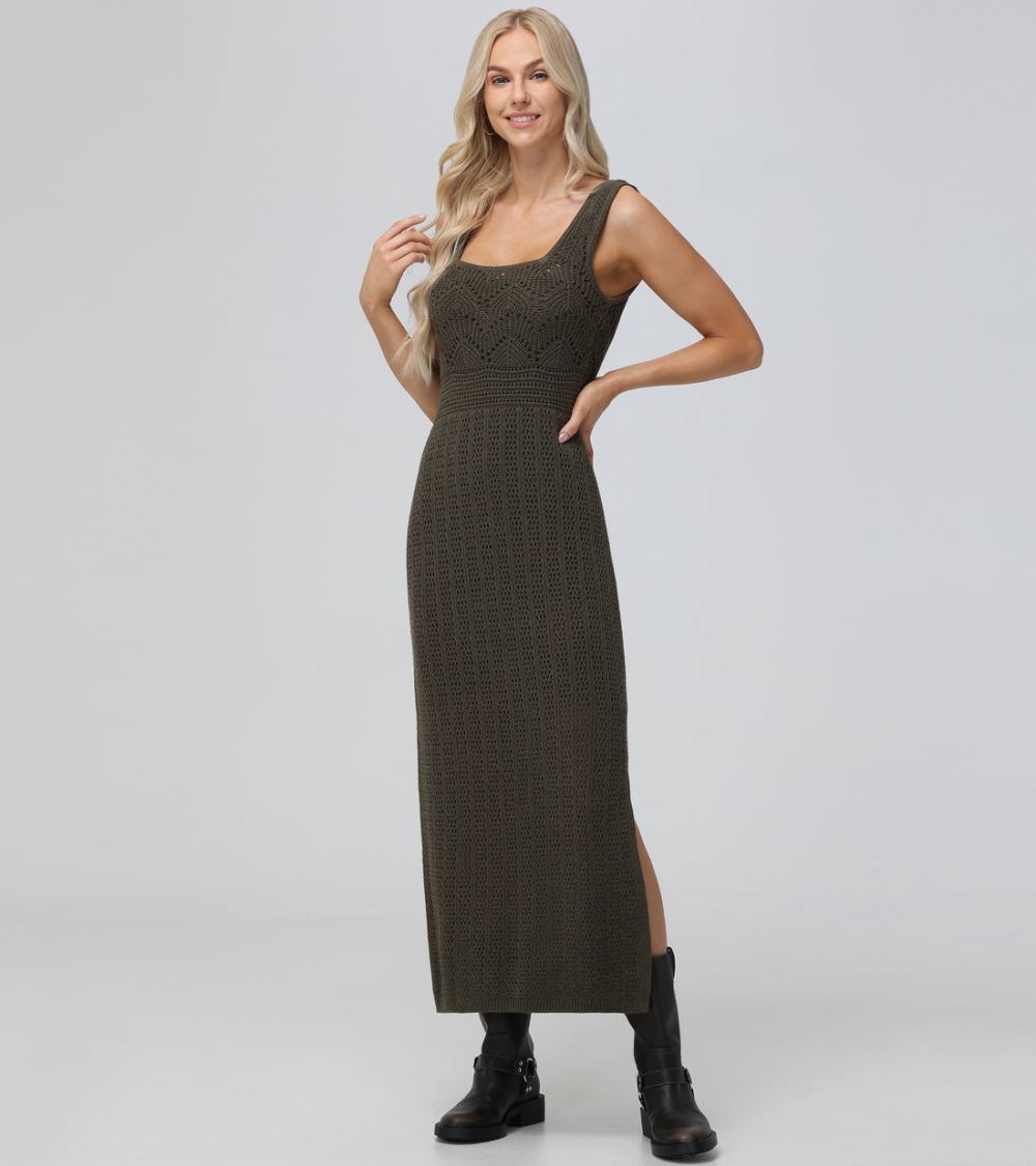 Women's Frye Open Stitch Maxi Sweater Dress - Open Stitch Maxi Sweater Dress