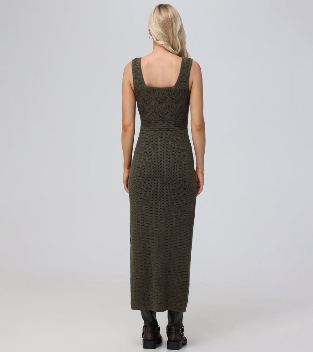 Women's Frye Open Stitch Maxi Sweater Dress - Open Stitch Maxi Sweater Dress