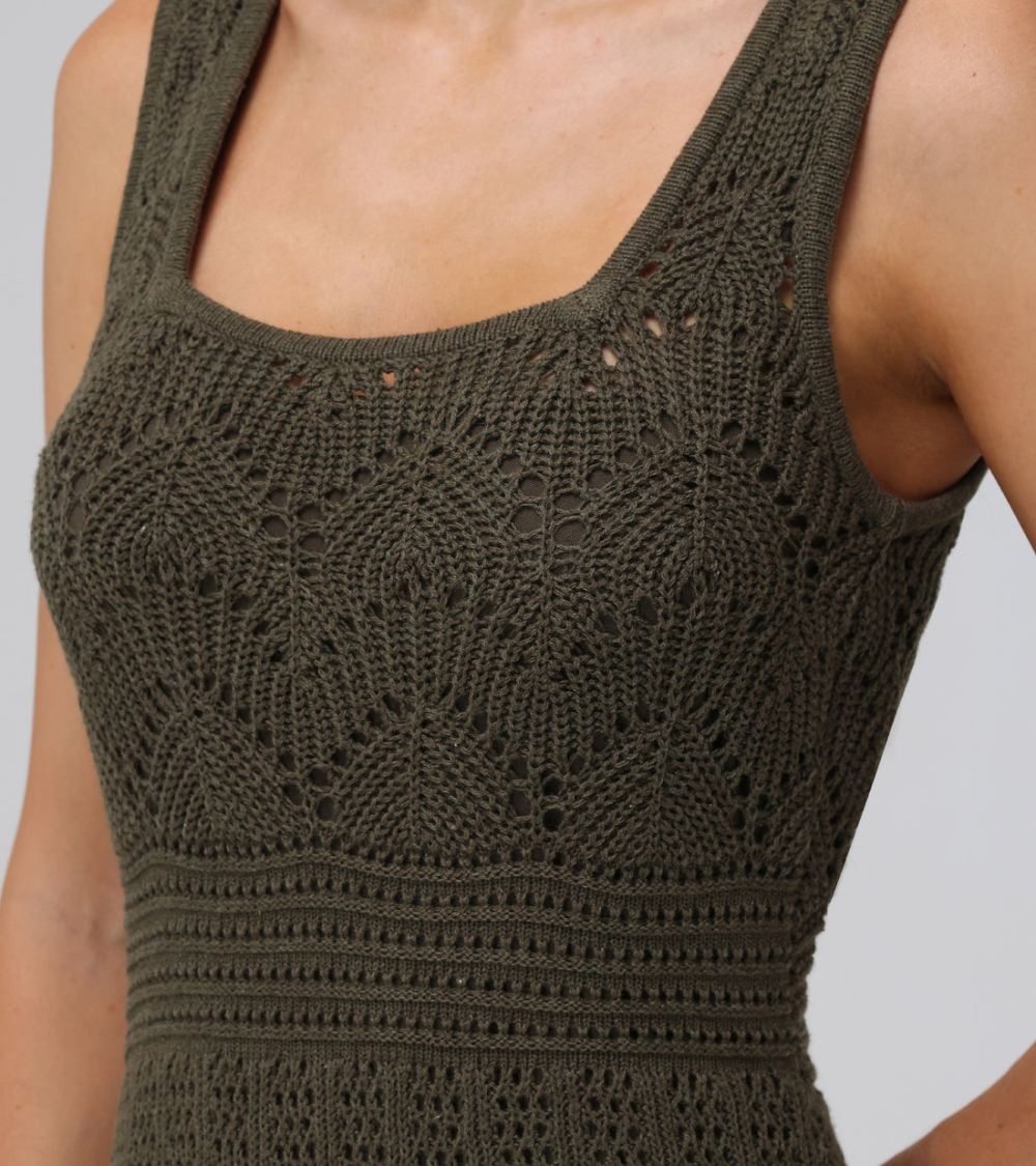 Women's Frye Open Stitch Maxi Sweater Dress - Open Stitch Maxi Sweater Dress