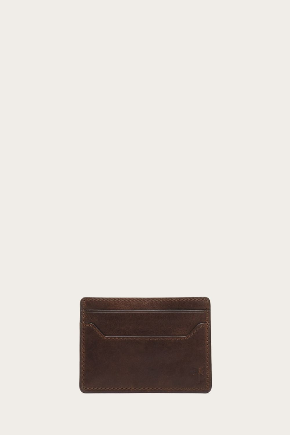 Men's Frye Logan Money Clip Card Case - Dark Brown