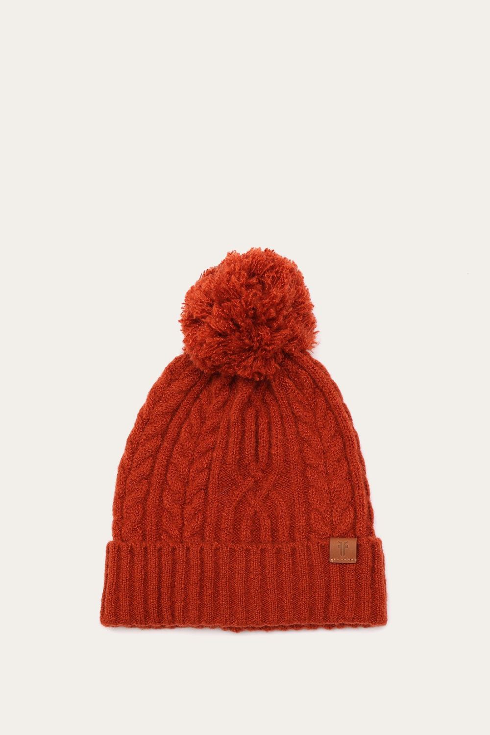 Women's Frye Cable Beanie With Self Pom - Cable Beanie With Self Pom