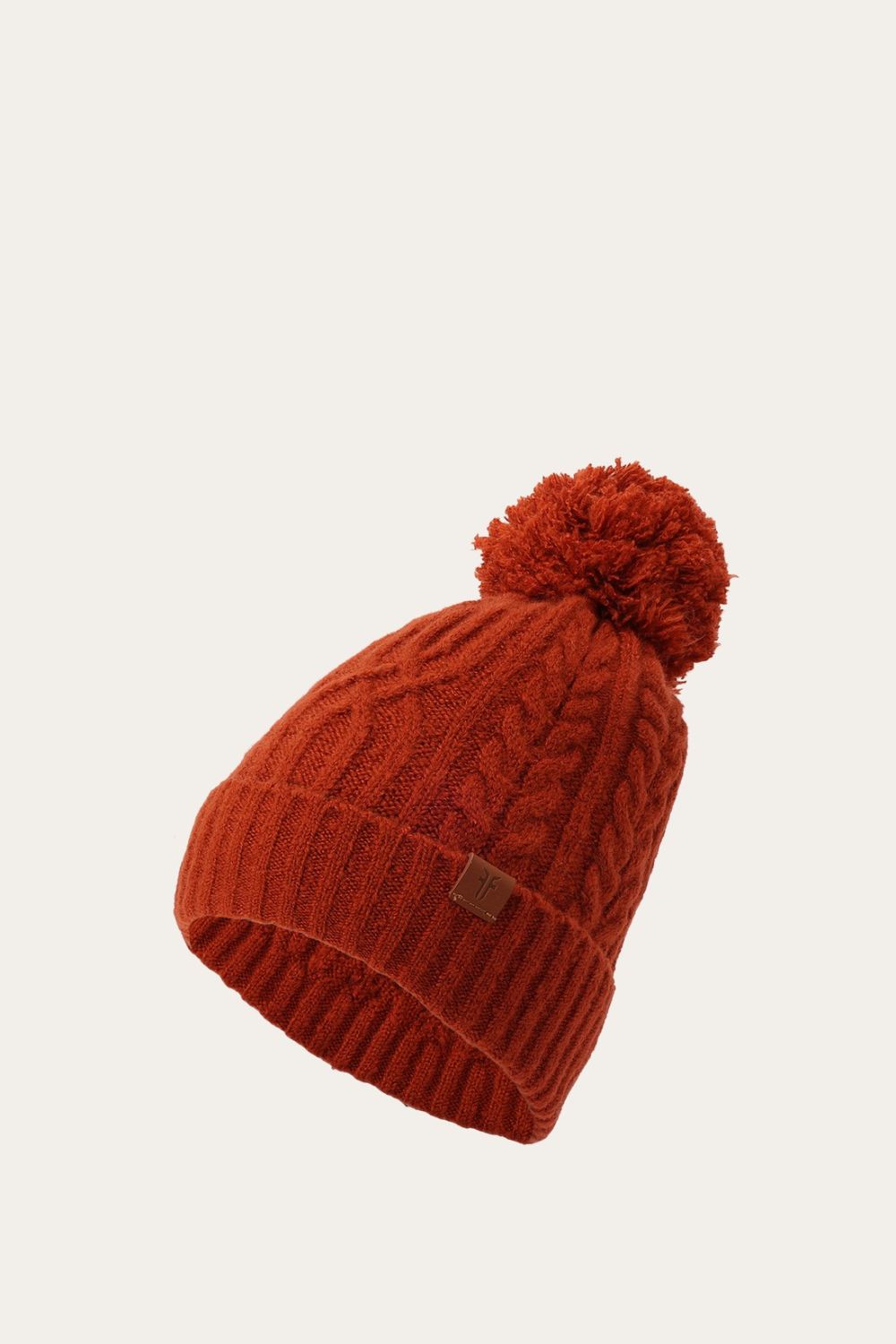 Women's Frye Cable Beanie With Self Pom - Cable Beanie With Self Pom