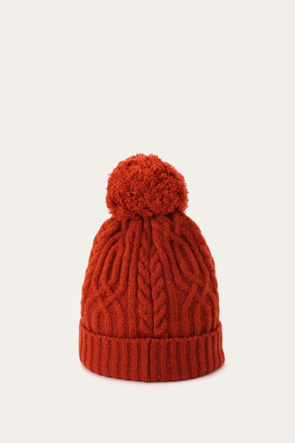 Women's Frye Cable Beanie With Self Pom - Cable Beanie With Self Pom
