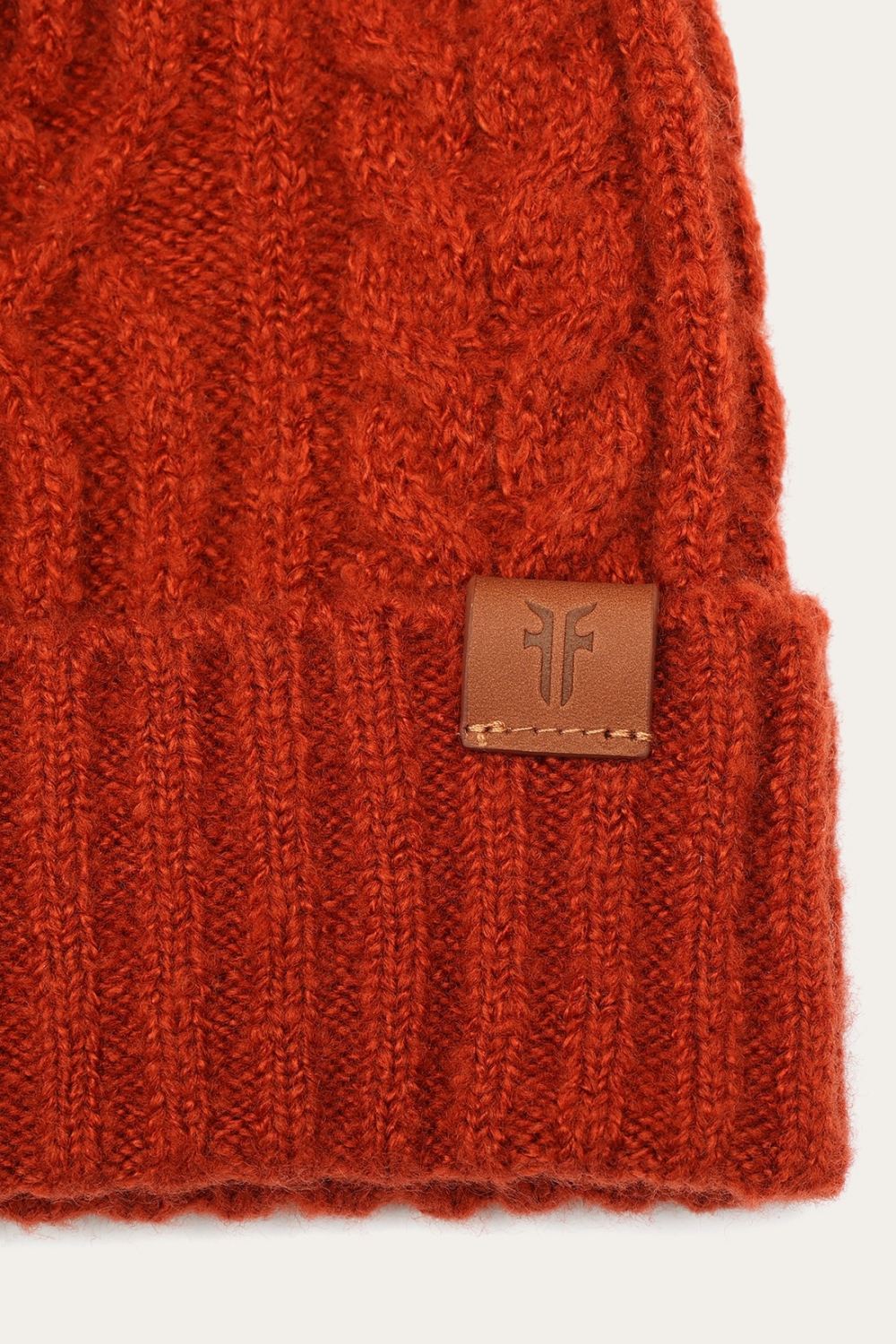 Women's Frye Cable Beanie With Self Pom - Cable Beanie With Self Pom
