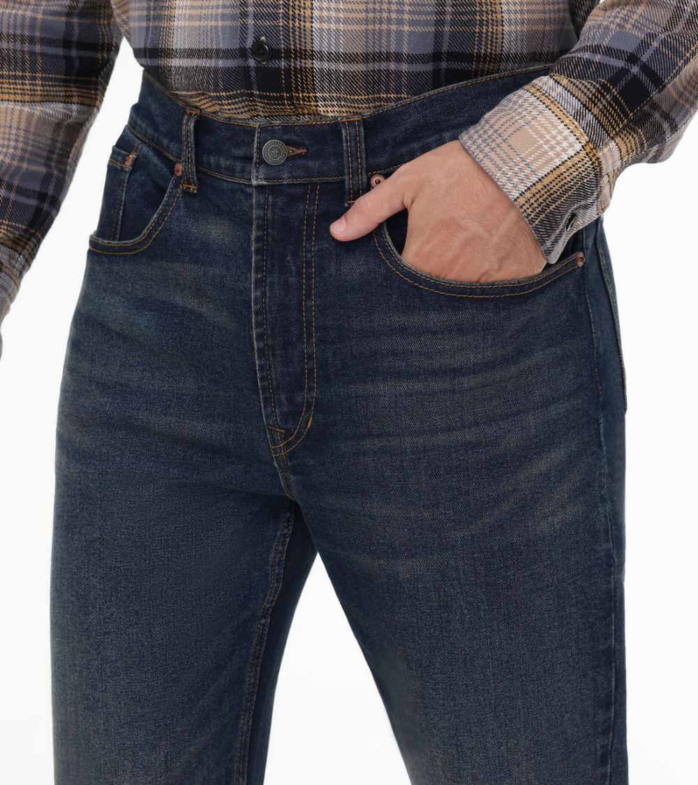 Men's Frye Straight Slim Jeans In Austin Wash - Straight Slim Jeans In Austin Wash