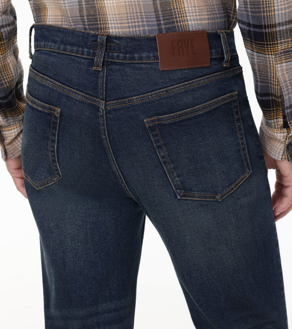 Men's Frye Straight Slim Jeans In Austin Wash - Straight Slim Jeans In Austin Wash