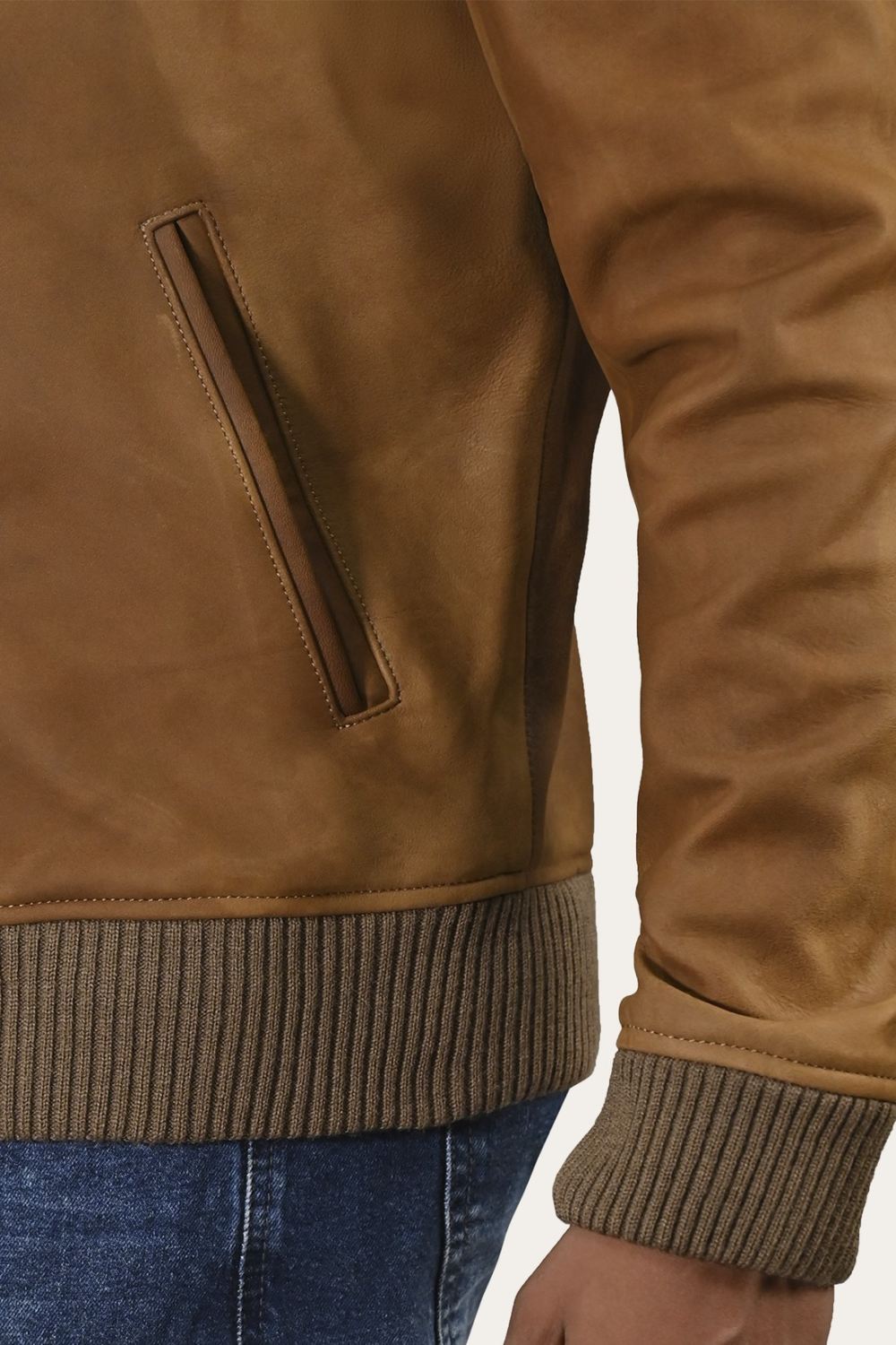 Men's Frye Classic Leather Bomber Jacket - Classic Leather Bomber Jacket