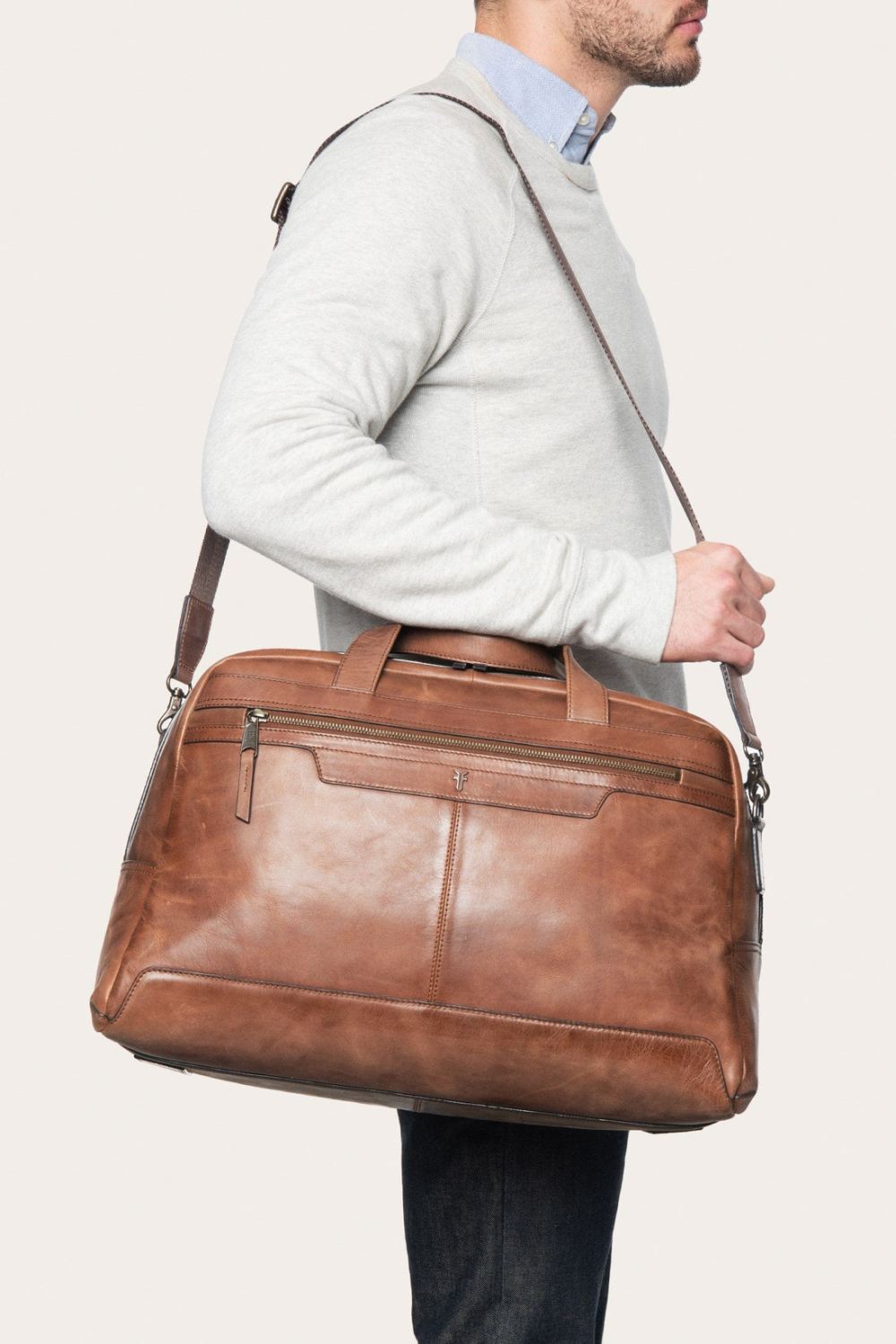 Men's Frye Holden Duffel - Whiskey