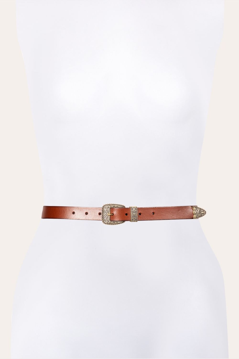 Women's Frye 25MM Logo Western Belt - 25MM Logo Western Belt