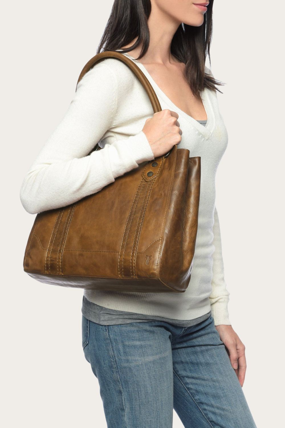 Women's Frye Melissa Tote - Cognac
