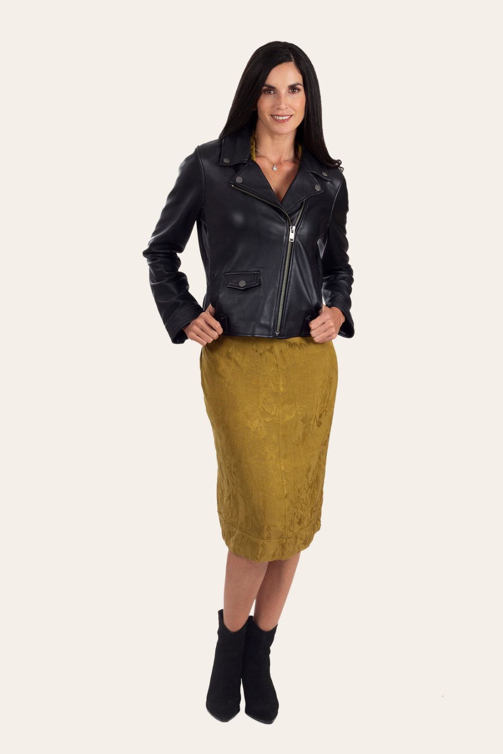 Women's Frye Black Biker Jacket - Women's Frye Black Biker Jacket