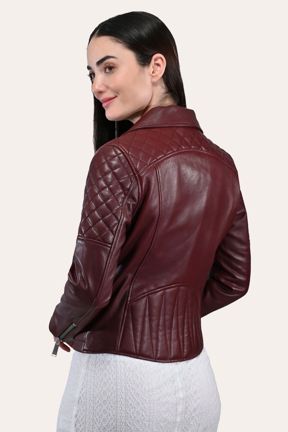 Women's Frye Oxblood Biker Jacket - Women's Frye Oxblood Biker Jacket